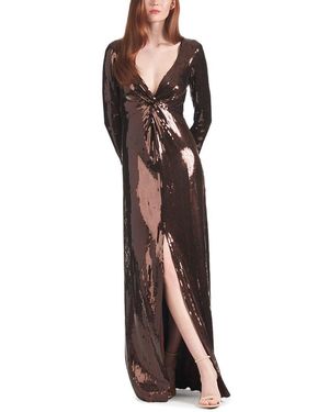 Sachin & Babi Talulla Gown - Brown