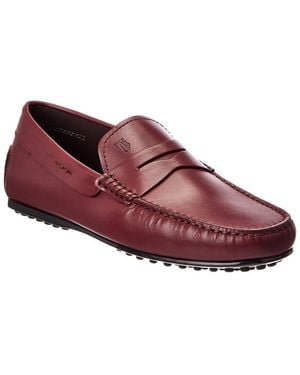 Tod's Leather Driver - Red