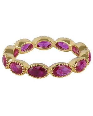 TIRAMISU Over 2.70 Ct. Tw. Synthetic Ruby Ring - White