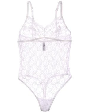 B.tempt'd Lace Kiss Bodysuit - White