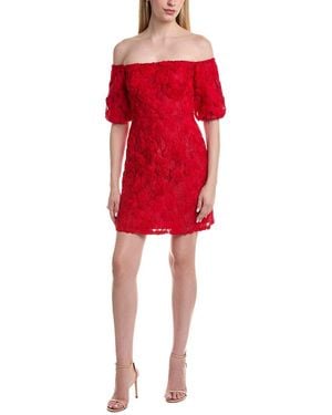 FLORA BEA NYC Cassandra Off The Shoulder Dress - Red