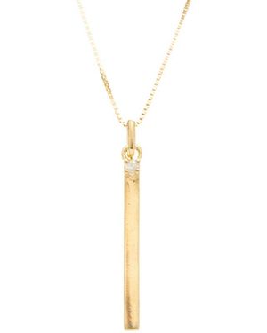 Meshmerise 0.02 Ct. Tw. Diamond 18K Over Necklace - White