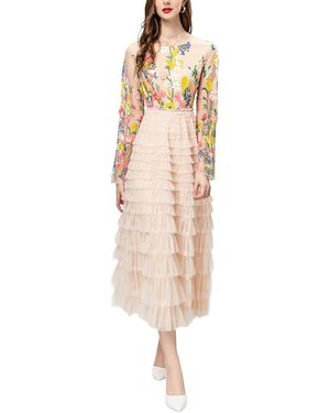 Adele Berto Maxi Dress - Natural