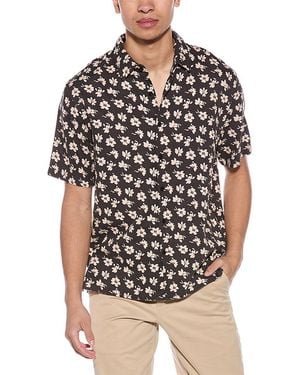 Vince Abstract Daisies Shirt - Black