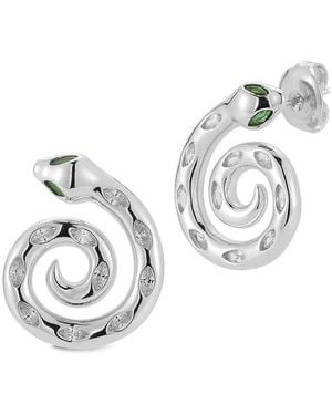 Sphera Milano Plated Cz Earrings - White