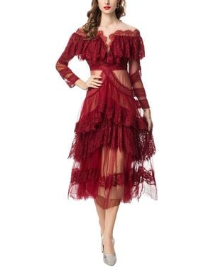 BURRYCO Midi Dress - Red