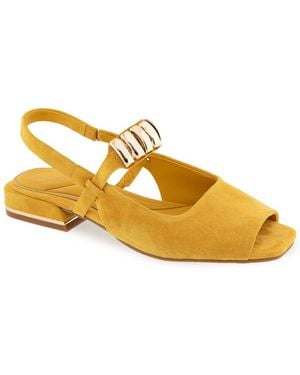Kenneth Cole Illa Suede Flat - Metallic