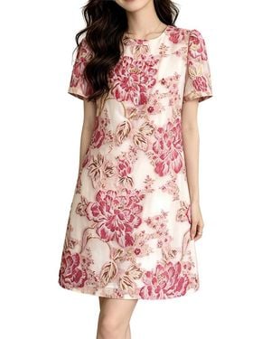 BRC By BURRYCO Short Sleeve Mini Dress - Pink