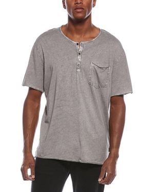 John Varvatos Rex Henley Shirt - Grey