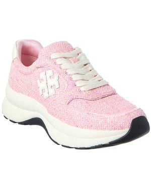 Tory Burch Kick Tweed Trainer - Pink