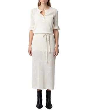 Zadig & Voltaire Salmy Co Wings Dress - White