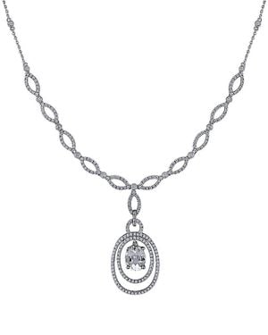 Diamond Select Cuts 14K 4.61 Ct. Tw. Diamond & Topaz Necklace - Metallic