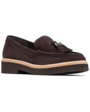 Donald J Pliner Lovell Suede Loafer - Brown