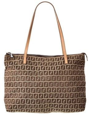 Fendi Brown Monogram Canvas Mamma (authentic Pre-loved)