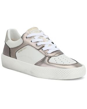 Vintage Havana Fast 1 Leather Trainer - Grey