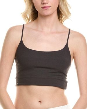 Barefoot Dreams Malibu Collection Ultra Soft Rib Bralette - Black