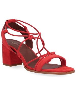 Alohas Sophie Leather Sandal - Red