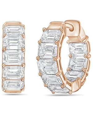 Diana M. Jewels Diana M. 14K Rose 2.00 Ct. Tw. Lab-Grown Diamond Earrings - White