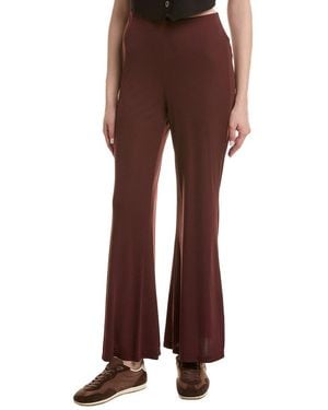 Kenneth Cole Pull-On Hollywood Waist Flare Leg Pant - Brown