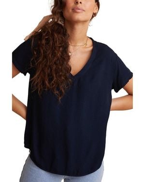 Bella Dahl V-Neck T-Shirt - Blue