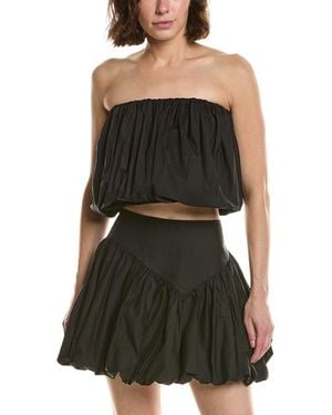 Bardot Lissett Poplin Balloon Top - Black