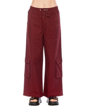 Alexia Admor Evren Drawstring Cargo Pant - Red