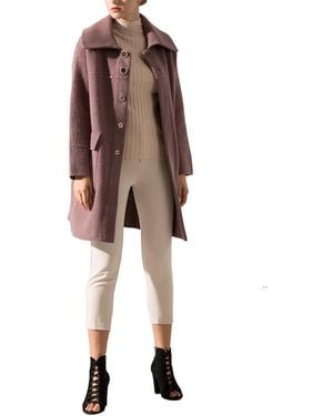 MALABO Double Pocket Medium Coat - Natural