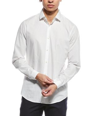 Theory Cedrick Micro Dash Shirt - White