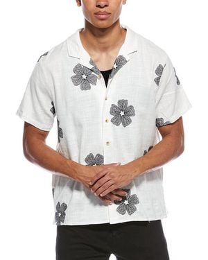 Truth Embroidered Button Shirt - White