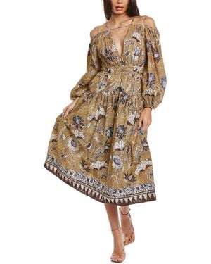 Ulla Johnson Tiered Midi Dress - White