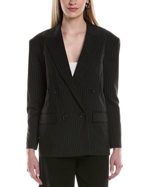 Kenneth Cole Pinstripe Jacket - Black