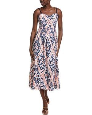 Garrie B Novelty Strap Midi Dress - Red