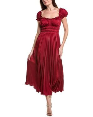 Taylor Ruffle Maxi Dress - Red