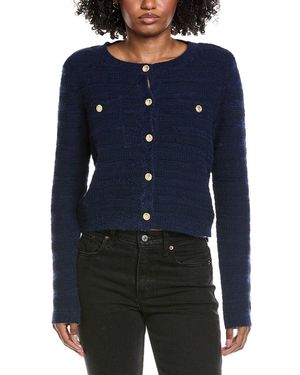 Laundry by Shelli Segal Boucle Jumper Cardigan - Blue