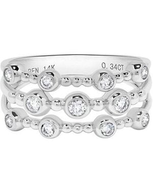 H.J. Namdar 14K 0.35 Ct. Tw. Diamond Beaded Ring - White