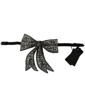 Dolce & Gabbana Initial Bow Tie - Black