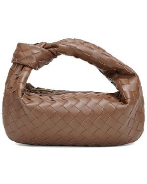 Tiffany & Fred Paris Woven Leather Pouch - Brown