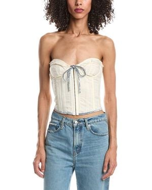 GUIZIO Pintuck Corset - Blue