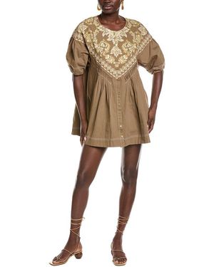 knee length dresses for ladies Free People Orson Mini Ivory Combo / Medium main image 0