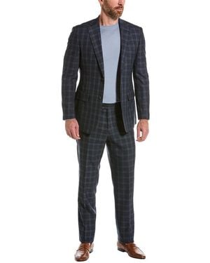 English Laundry Suit With Flat Front Pant - Black