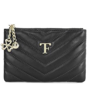 Tiffany & Fred Paris Quilted Leather Wallet - Black