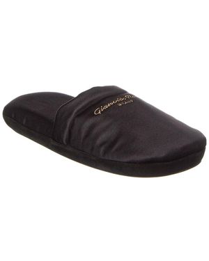 Gianvito Rossi Bellagio Satin Slipper - Black