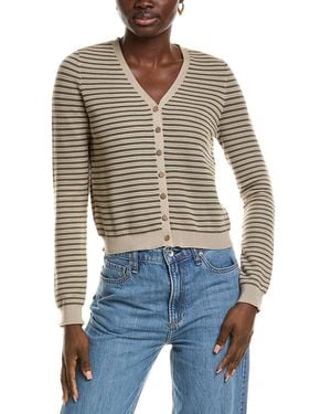 Rag & Bone Zane Stripe Cardigan - Blue