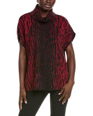 Anne Klein Luxe Animal Print Tunic - Red