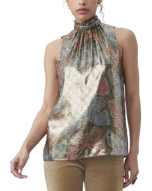 Trina Turk Rissa Silk-Blend Top - Multicolour