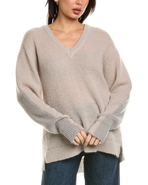 Cruna Giselle Oversized Fit Knitted Wool-Blend Jumper - Natural