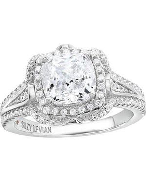 Suzy Levian CZ Jewelry Suzy Levian Cz Engagement Ring - White