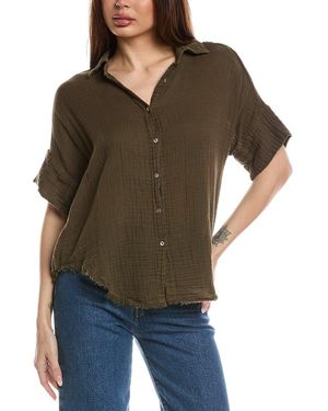 Michael Stars Bailey Button-Down Shirt - Brown