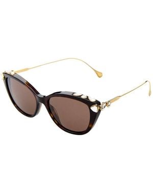 Swarovski Sk601053-X 53Mm Sunglasses - Brown