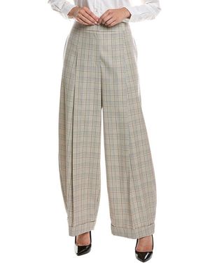 BOSS Telda1 Wool-Blend Pant - Grey